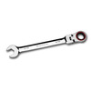 Capri Tools 100-Tooth 9/16 in Flex-Head Ratcheting Combination Wrench 11644